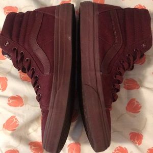 Red/maroon vans